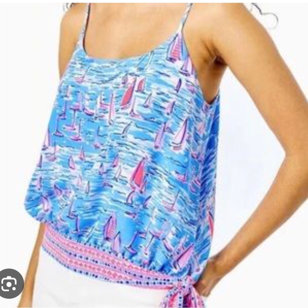 NWOT Lilly Pulitzer Ansley Camisole Top Boatylicious size Large